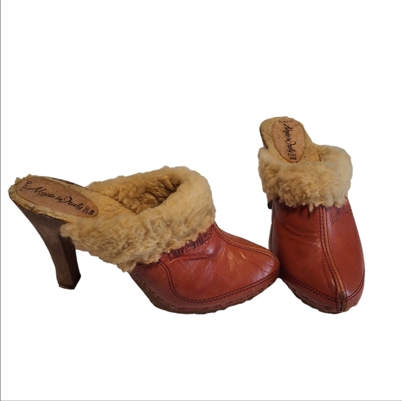 Lucca Fur Lined Wedge Sandals - Picture 3 of 12